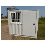 6ft.x87.5in.x79H Container, Walk in Door, Window