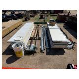 2-Aluminum Insulated Garage Doors 8ftTx9ftW,