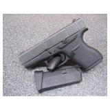 Glock 43 9x19 Semi Auto, Sights, 3.25in. Barrel