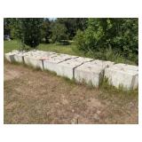 24-Contractors Concrete Barricade Blocks 24x36x24
