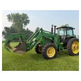 1991 John Deere 4255 MFWD, CAH, JD 740 Hyd. Loader