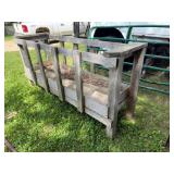 7ftx2ft Wood Feed Bunk
