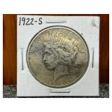 1922-S Silver Peace Dollar