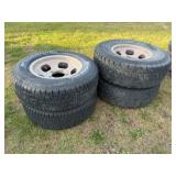 2-31x10.50R15 Tires, 2-22/70R15 Tires on 5 Bolt