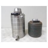 Vtg. Metal Insulated Water Cooler, Approx 17inT, &