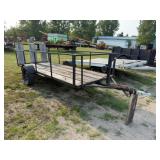 52inWx12ftL Single Axle Trailer w/32in. Ramp