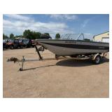 1987 Crestliner 18ft. Alum Boat, Evinrude VRO 150