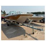 1982 AMF Crestliner 16ft.Fiberglass Boat w/Trailer
