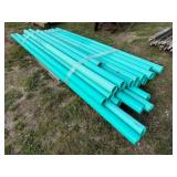 4in.Dia PVC Sewer Pipe, 240ft Total