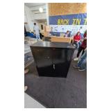 2 Door Black Metal Cabinet 36inWx41.75inTx18inD