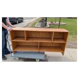 2 Shelf 3 Dividers Wood Shelf 72inWx36inTx15.5inD