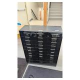 30 Drawer Metal File Cabinet, 30inWx36.5inTx12inD