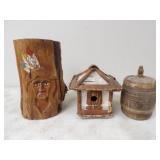 Vintage Ceramic Mini Whiskey Cask, &
