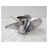 Boat Propeller, 13.5inW, 4 Fins 4.75in Each