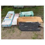 Stacked Stone, 3-72in. H Shelves, sz. in pics