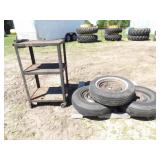 7.35-14 Tire on 5 Hole Rim, 6.70/16 Tire on 5 Hole