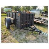 46.5 x 8ft. x 32.75in. Sides, Single Axle Trailer,