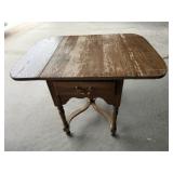 Small Wood Table w/Fold Down Sides