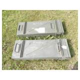 2 Long Ammo Cans 32inLx11inWx6.5inD