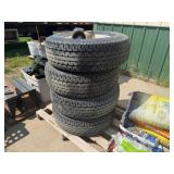 4-225/75R15 Tires on 6 Hole Aluminum Rims