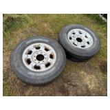 2-8 Hole Rims w/275/70R18 Tires