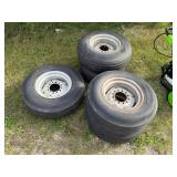 1-9.5L-14 Tire on 6 Hole Rim, 4-8.5L-14 Tires
