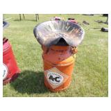 Allis Chalmers Cream Can w/Tractor Seat