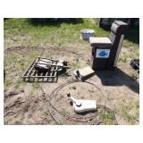 Tree Stand, Ice Fishing Seat, Canoe Motor Clamp &