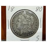 1880-S Silver Morgan Dollar