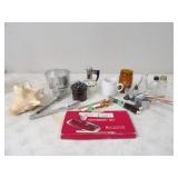 Silverplated Cranberry Set, Dripco Coffee Maker, &