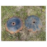 2 Notched Disc Blades, 22.5inDia