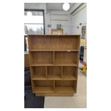 4 Shelf 4 Divider Wood Shelf 66.25inTx48inWx11.5D