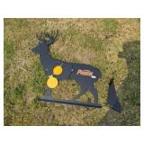 Pabreak 38wx39H Shooting Deer Target, Metal w/Legs