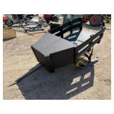 Wood Pull Behind Wagon Sled on Skis,