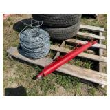 New Roll Barb Wire & 36in. L Hyd. Cylinder