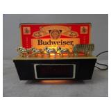 Budweiser Light Up Clock, 8inWx6.5inT, Works