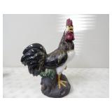 Large Ceramic Rooster Figurine, 21inTx15inW