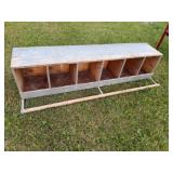 6-Slot Nessting Box 60in. wide
