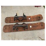 Vintage Callair Wood Plane Water Skis,