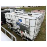 2-250 Gal. Poly Totes w/Cages