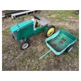 John Deere 8360R Pedal Tractor w/Pull Behind Wagon