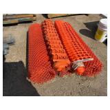 Approx.150-200ft Orange Fencing on 5 Diff. Rolls