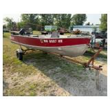 1958 Richline 16ft. Alum Boat w/Mercury 7.5HP