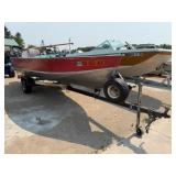 1973 Lund 16ft Boat w/Evinrude 35HP Outboard Motor