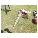 Tiki Torches w/Fluid, Lp Cooker,1 Gal. Water Jugs