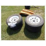 4-205/75/R14 Tires on 5 Bolt Rims, (2-Tires Bad)
