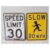 Speed Limit 30 Metal Sign 18inWx24inT, &