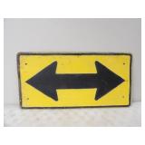 R&L Arrow Metal Sign, 40inWx20inT