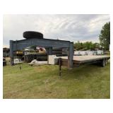 1991 101x24ft. Gooseneck Tandem Axle Trailer,