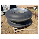 2-12.4-30 Single Rib Tires on Rims